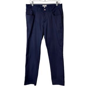 Peter Millar Men's EB66 Chino Pants Performance Navy Blue 34 x 32 Golf